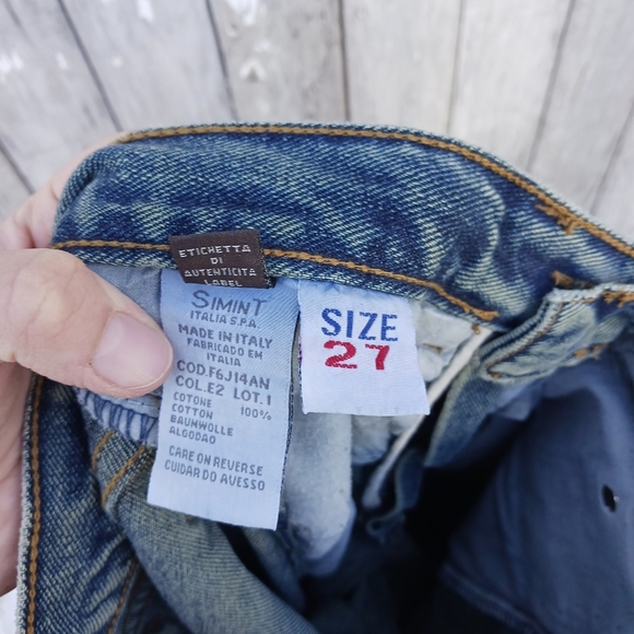 Armani Jeans Straight Leg Mens Size 27 Womens Size 25 Straight Leg Highwaisted - Picture 5 of 5